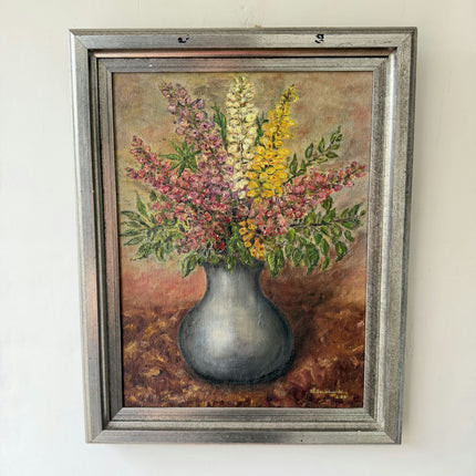 Original Flowery Still Life Oil Painting "Flower Vase" Classic Art Holland Art Shop