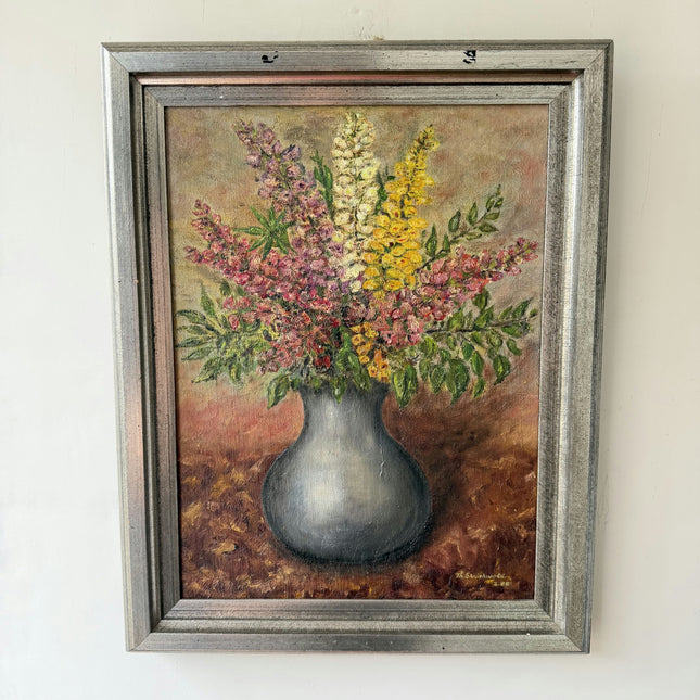 Original Flowery Still Life Oil Painting "Flower Vase" Classic Art Holland Art Shop