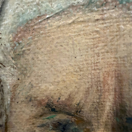 Original Portrait Oil Painting "Painted Surface" Authentic Small Artwork Holland Art Shop
