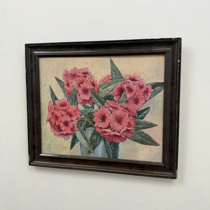 Handcrafted Floral Still Life Oil Painting "Pink Bouquet" Classic Art Holland Art Shop