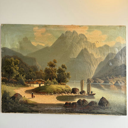 Timeless Scenery Oil Painting "Mountain Peak" Elegant Art Holland Art Shop