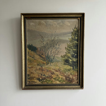 Traditional Landscape Oil Painting "Lone Birch" Detailed Art Holland Art Shop