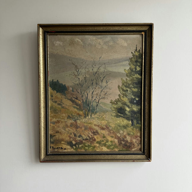 Traditional Landscape Oil Painting "Lone Birch" Detailed Art Holland Art Shop