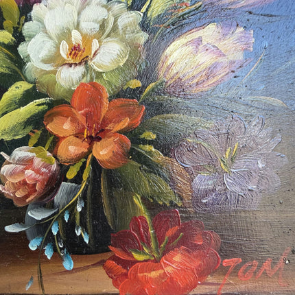 Expressive Floral Still Life Oil Painting "Floral Bouquet" Elegant Small Art Holland Art Shop