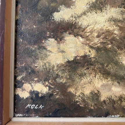 Original Landscape Oil Painting "Framed Painting" Expressive Small Artwork Holland Art Shop