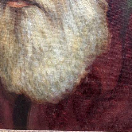 Vintage Portrait Oil Painting "Bearded Man" Rustic Art Holland Art Shop
