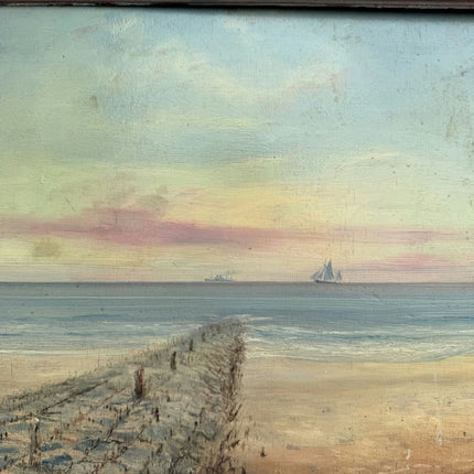Classic Scenery Oil Painting "Sailboat Horizon" Detailed Art Holland Art Shop