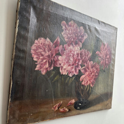 Traditional Floral Still Life Oil Painting "Pink Bouquet" Refined Artwork Holland Art Shop