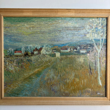 Expressive Landscape Oil Painting "Framed Painting" Detailed Art Holland Art Shop