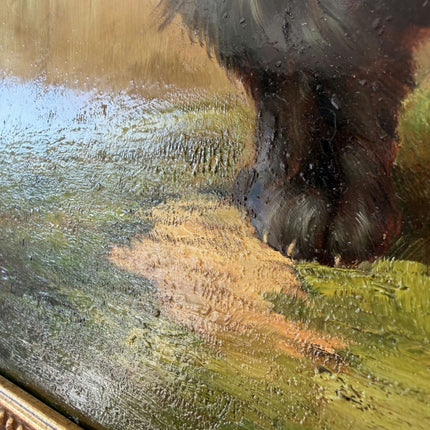 Figurative Oil Painting Animals "Two Dogs" Marvelous Medium Artwork Holland Art Shop