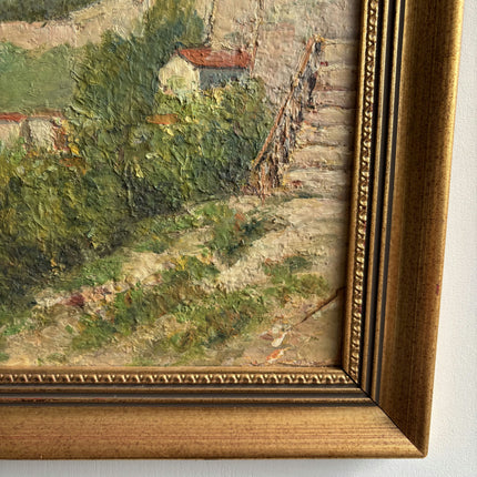 Rustic Seascape Oil Painting "Small Boat" Authentic French Artwork Holland Art Shop