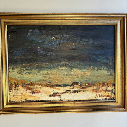 Timeless Winter Landscape Oil Painting "Gilded Frame" Classic Large Art Holland Art Shop