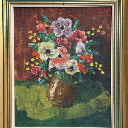 Classic Floral Still Life Oil Painting "Flower Vase" Detailed Small Art Holland Art Shop