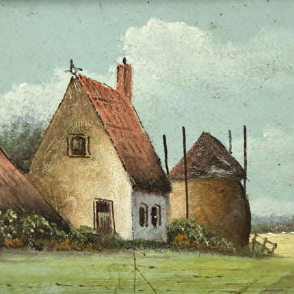 Elegant Farm Oil Painting "Framed Painting" Authentic Small Art Holland Art Shop