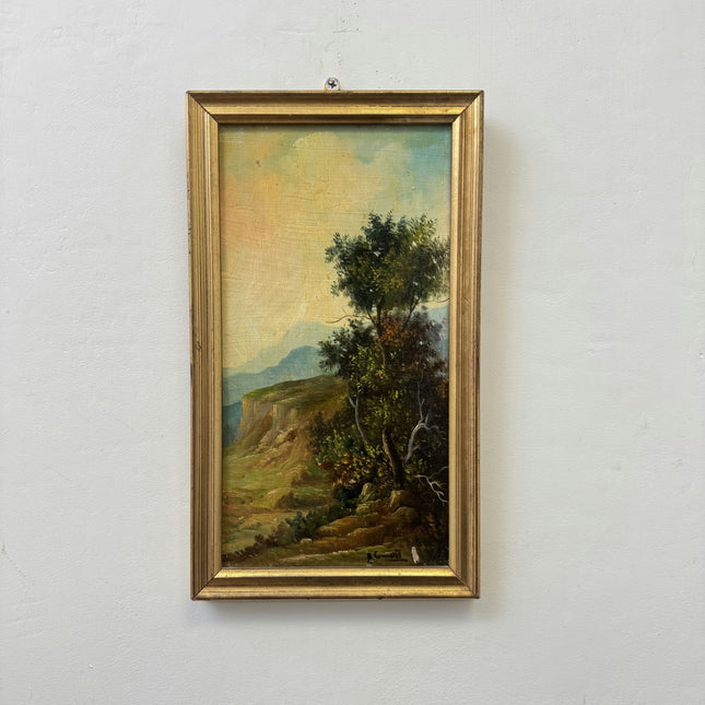 Authentic Landscape Oil Painting "Framed Painting" Detailed Small Art Holland Art Shop