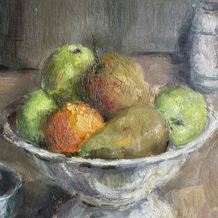 Elegant Still Life Oil Painting "Fruit Bowl" Original Artwork Holland Art Shop