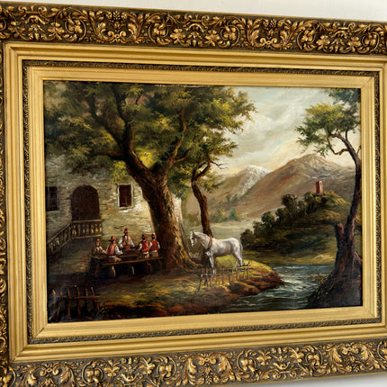 Intriguing Oil Painting Animals "White Horse" Striking Large Art Holland Art Shop