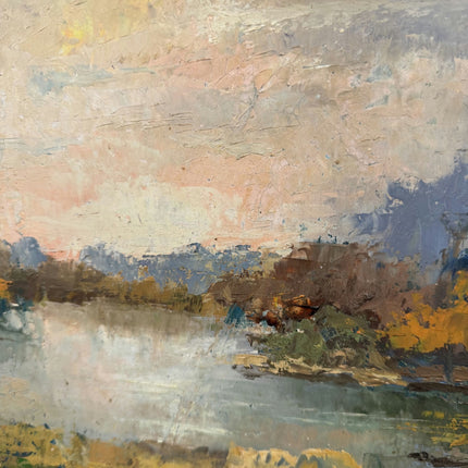 Authentic Landscape Oil Painting "Framed Painting" Rustic Art Holland Art Shop