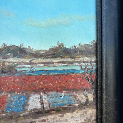 Traditional Landscape Oil Painting "Framed Painting" Authentic Small Artwork Holland Art Shop