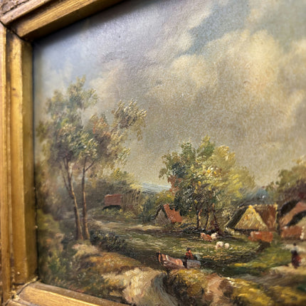 Traditional Landscape Oil Painting "Gilded Frame" Detailed Dutch Artwork Holland Art Shop