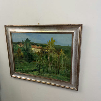 Detailed Landscape Oil Painting "Green Trees" Handcrafted Large Art Holland Art Shop