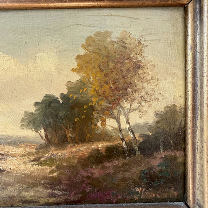 Timeless Landscape Oil Painting "Gilded Frame" Elegant Small Artwork Holland Art Shop