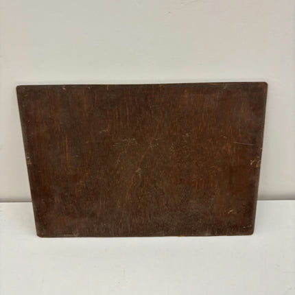 19th Century Antique Landscape Oil Painting "Wooden Board" Small Artwork Holland Art Shop