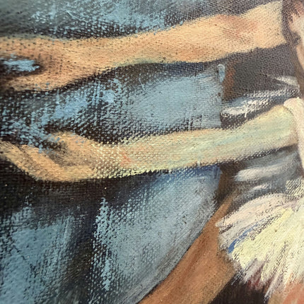 Refined Figurative Oil Painting "Ballet Dancers" Handcrafted Artwork Holland Art Shop