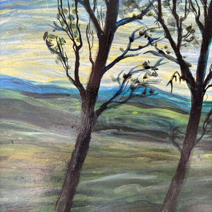 Classic Landscape Oil Painting "Five Trees" Expressive Art Holland Art Shop