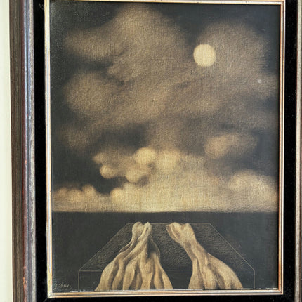 Elegant Seascape Oil Painting "Folded Hands" Original Artwork Holland Art Shop