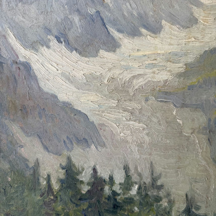 Elegant Landscape Oil Painting "Mountain Peak" Detailed Art Holland Art Shop
