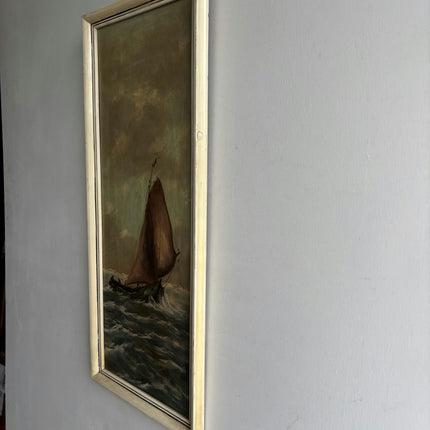 Detailed Seascape Oil Painting "Sailboat Painting" Expressive Artwork Holland Art Shop