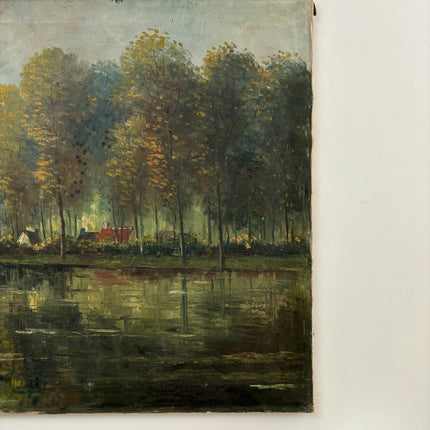19th Century Antique Seascape Oil Painting "Sailing Boat" Large Art Holland Art Shop