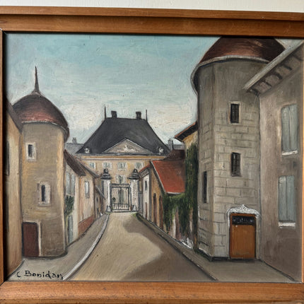 Vintage Cityscape Oil Painting "Narrow Street" Timeless Art Holland Art Shop
