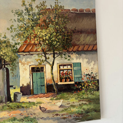 Remarkable Oil Painting Landscape "Charming Homestead" Marvelous Medium Artwork Holland Art Shop