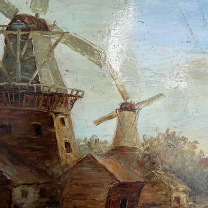Refined Landscape Oil Painting "Golden Frame" Traditional Small Art Holland Art Shop