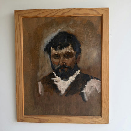 Original Portrait Oil Painting "Bearded Man" Timeless Artwork Holland Art Shop