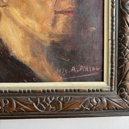 Traditional Portrait Oil Painting "Elderly Man" Expressive Small Artwork Holland Art Shop