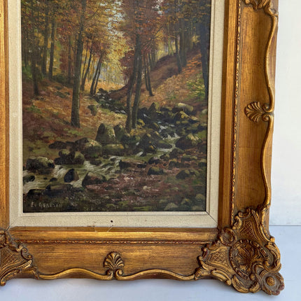 Authentic Landscape Oil Painting "Gilded Frame" Traditional Artwork Holland Art Shop
