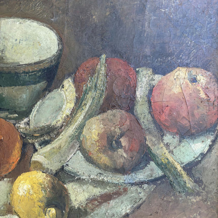 Authentic Still Life Oil Painting "Bowl And Fruit" Classic Artwork Holland Art Shop