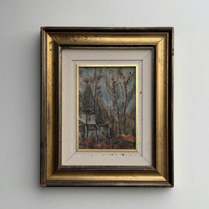 Authentic Landscape Oil Painting "Gilded Frame" Elegant Small Art Holland Art Shop