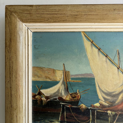 Traditional Seascape Oil Painting "Sailboat Group" Refined Art Holland Art Shop