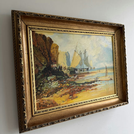 Authentic Seascape Oil Painting "Sailing Ship" Detailed Art Holland Art Shop