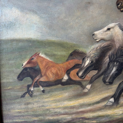 Timeless Animals Oil Painting "Running Horses" Original Artwork Holland Art Shop