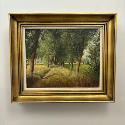 Classic Landscape Oil Painting "Tree Avenue" Vintage Artwork Holland Art Shop