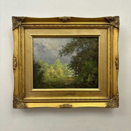 Traditional Landscape Oil Painting "Gilded Frame" Original Small Artwork Holland Art Shop