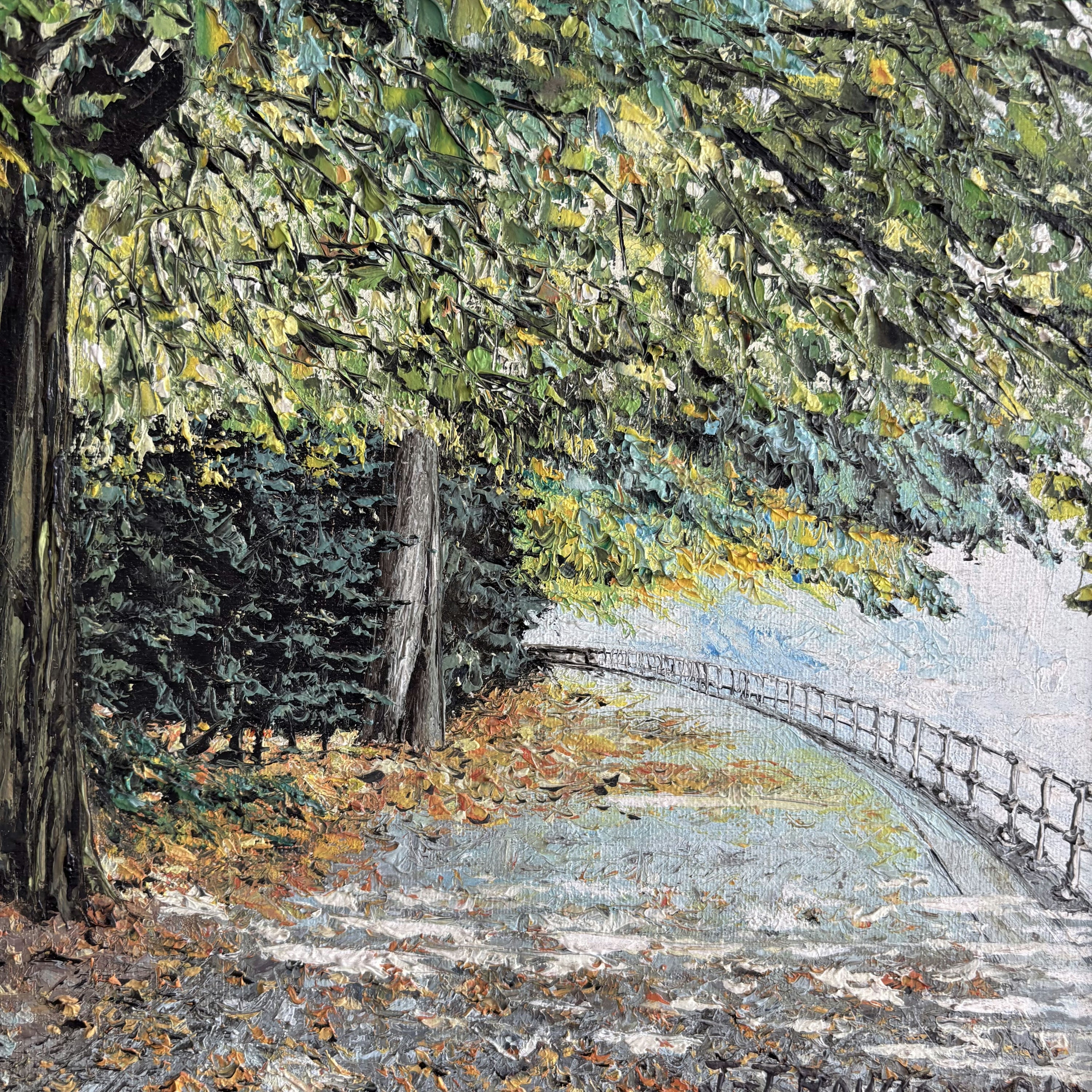 Refined Landscape Oil Painting 