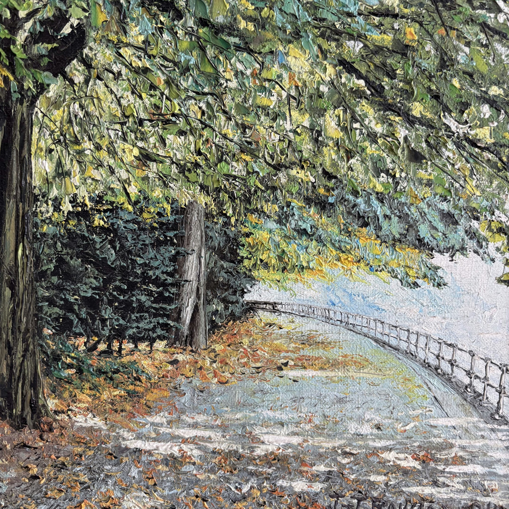 Refined Landscape Oil Painting 