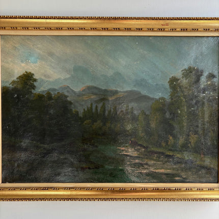 Timeless Landscape Oil Painting "Golden Frame" Authentic Art Holland Art Shop