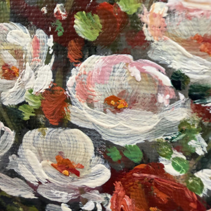 Refined Floral Still Life Oil Painting "Flower Vase" Expressive Small Artwork Holland Art Shop